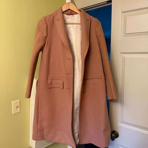 Madewell Teatro Swing Coat Old Rose Pink Size 0 - Picture 3 of 5